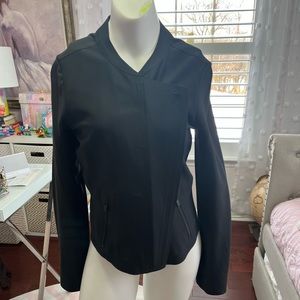 ATHLETA Stellar Moto Zip Jacket Black XXS